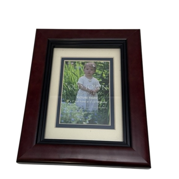 Old Town 2pk 5x7 m Frames Classic Dark Mahogany Brown Picture Frame - Picture 1 of 9